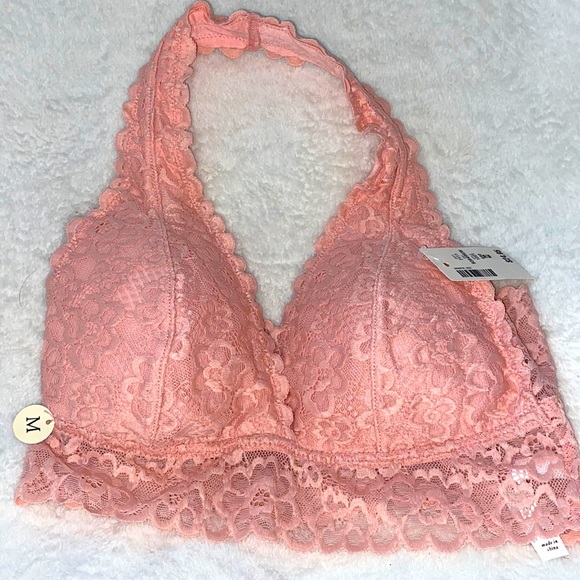 Aeropostale Other - Aeropostale Light Pink halter style neck stretchy bra with removable padding Med